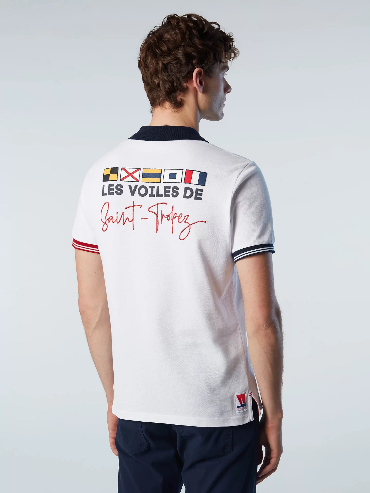 Polo Bi Colore 23, coloris White