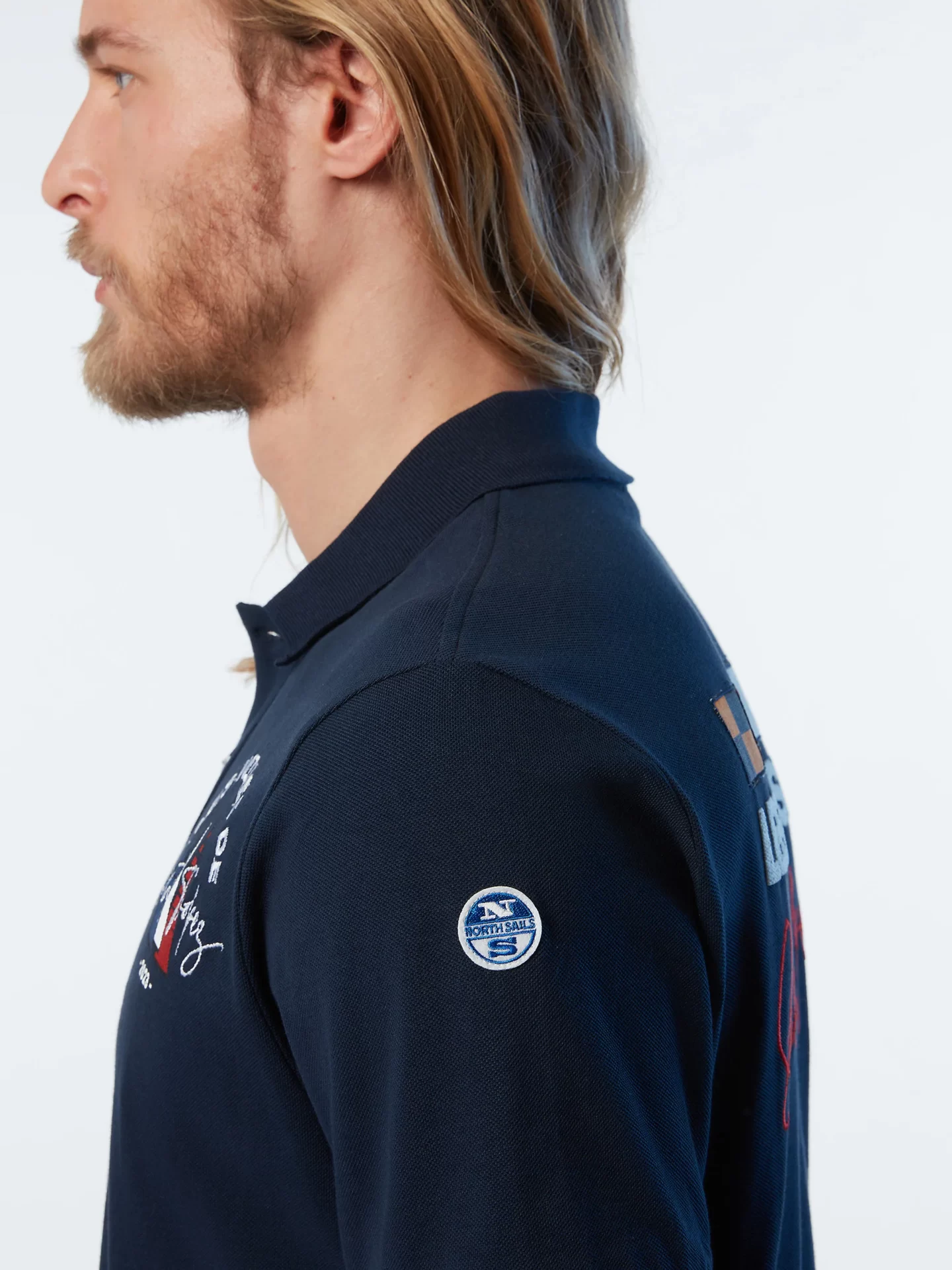 Polo Bi Colore 23, coloris Navy Blue
