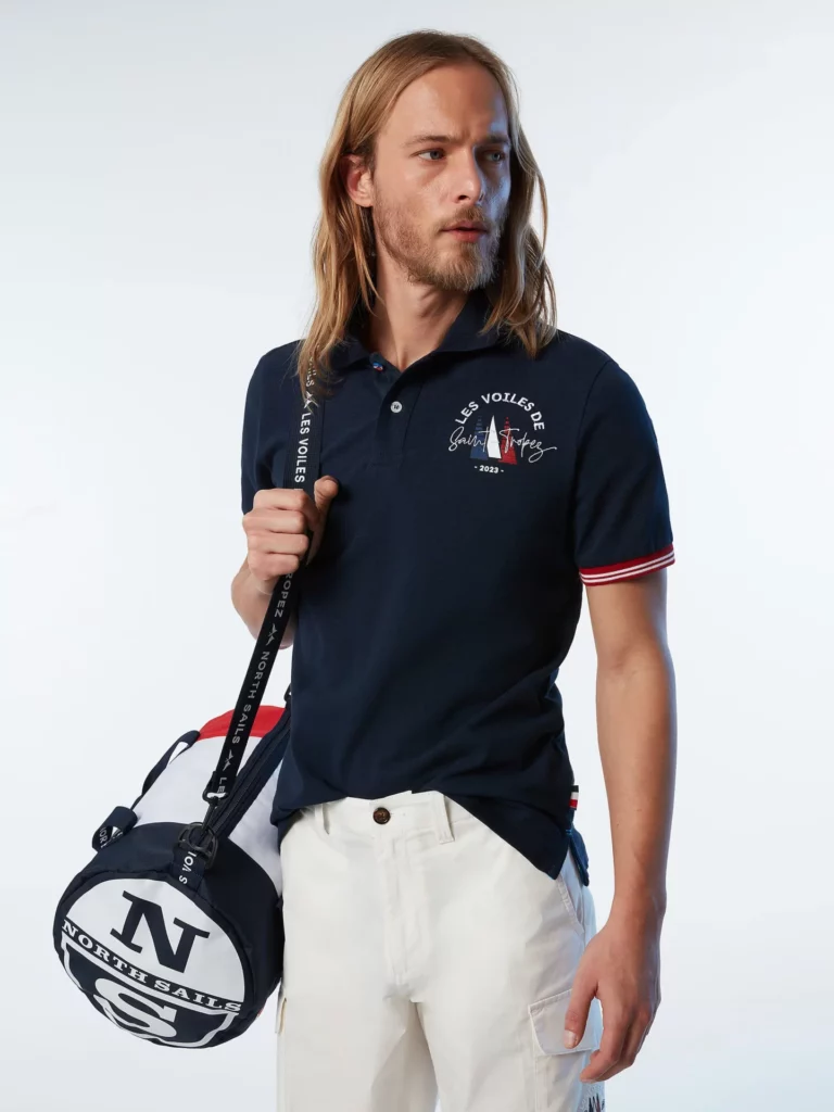 Polo Bi Colore 23, coloris Navy Blue