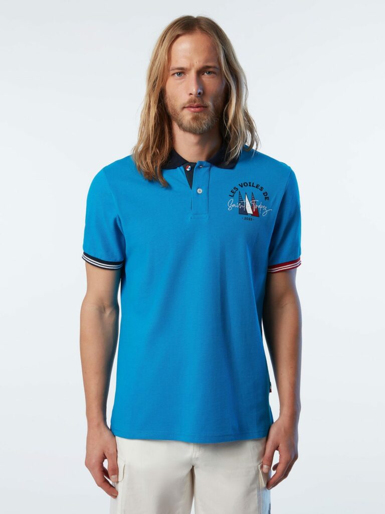 Polo Bi Colore 23, coloris Turquoise