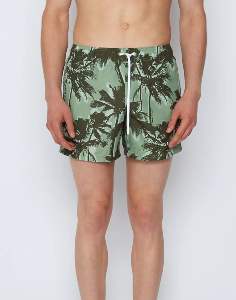 Short de bain Imprimé - Green Dust, coloris Green Dust