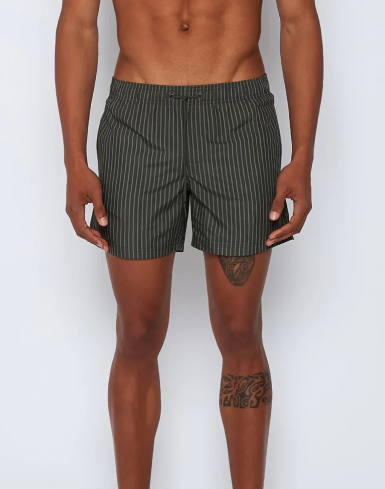 Short de bain rayé
