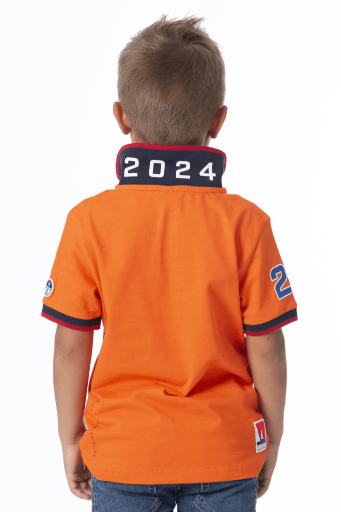 Polo Signature Kids 24, coloris Flame Orange