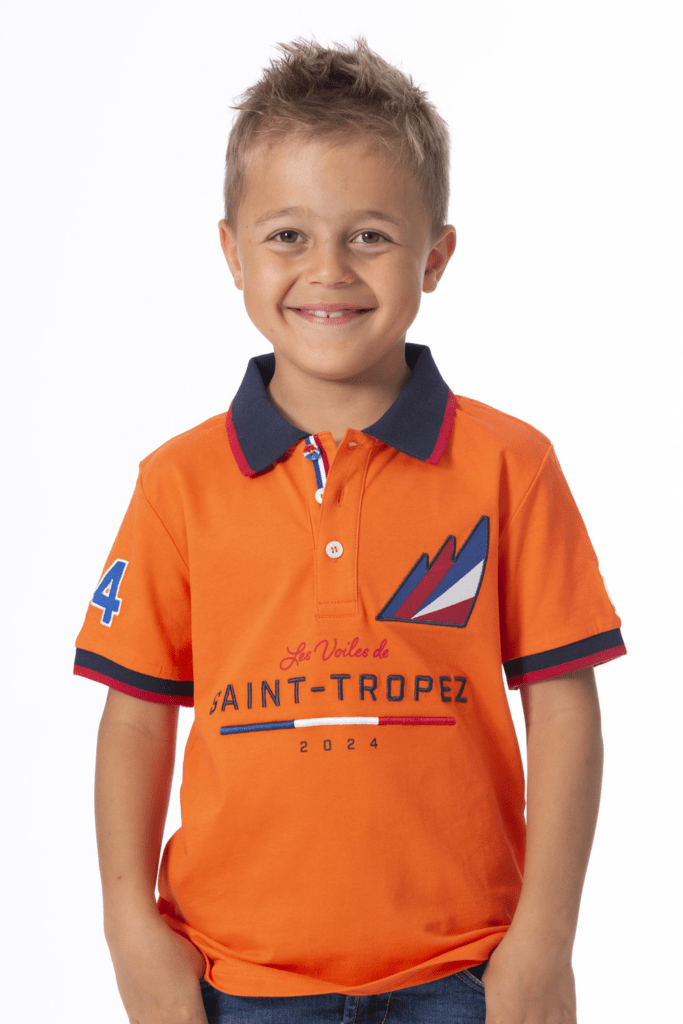 Polo Signature Kids 24, coloris Flame Orange