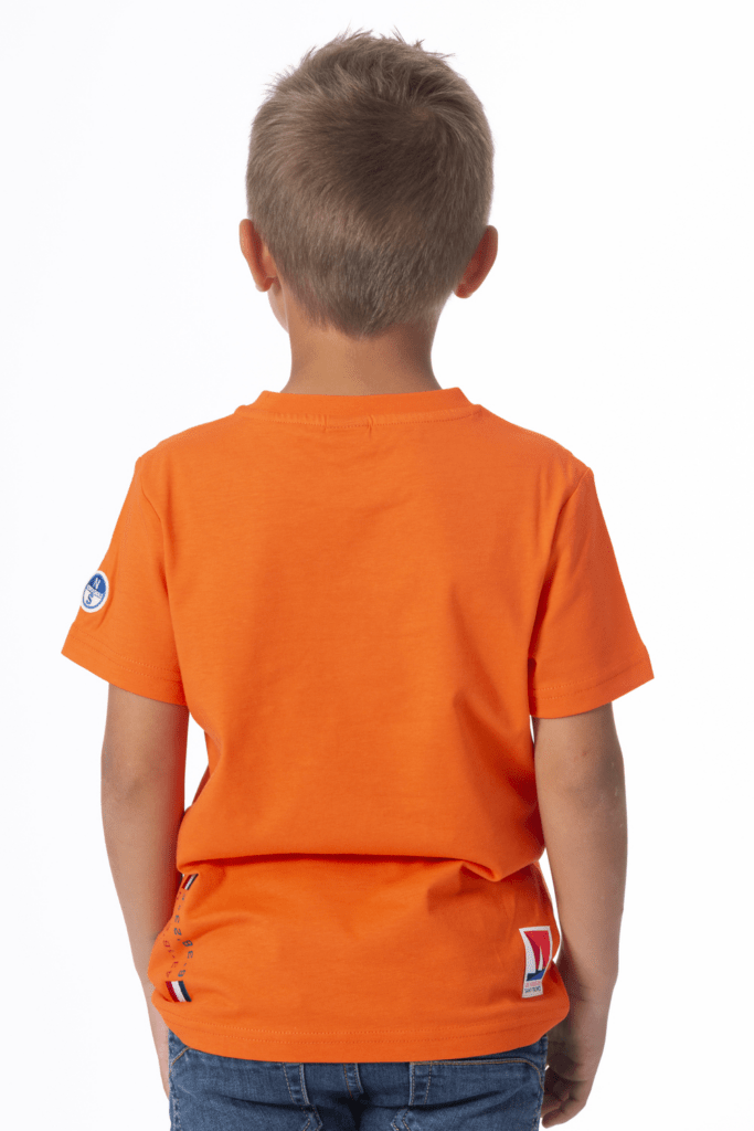 T-Shirt Signature Kids 24, coloris Flame Orange