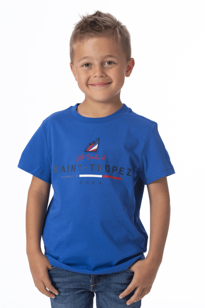 T-Shirt Signature Kids 24, coloris Surf Blue