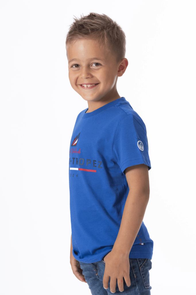 T-Shirt Signature Kids 24, coloris Surf Blue