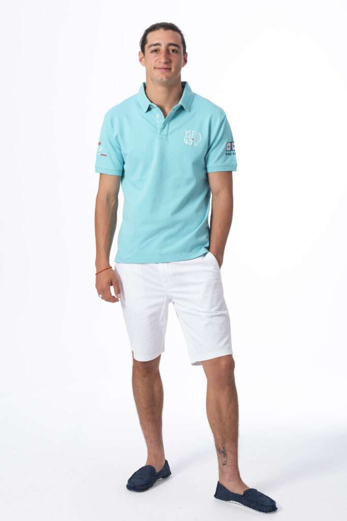 Polo Cassagne, coloris Blue Lagoon