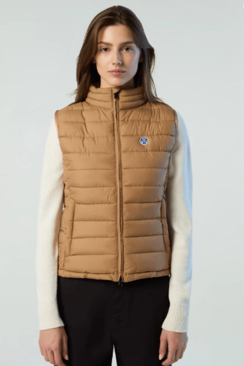 010003 GALIA VEST CAMEL FRONT1