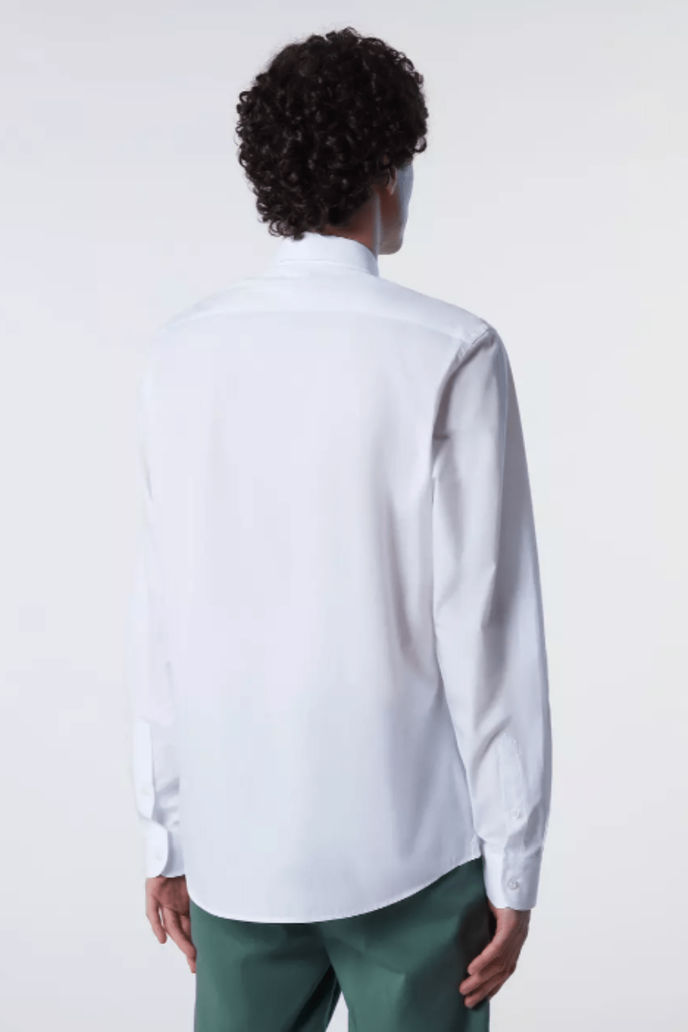 664075 chemise poplin stretch white dos