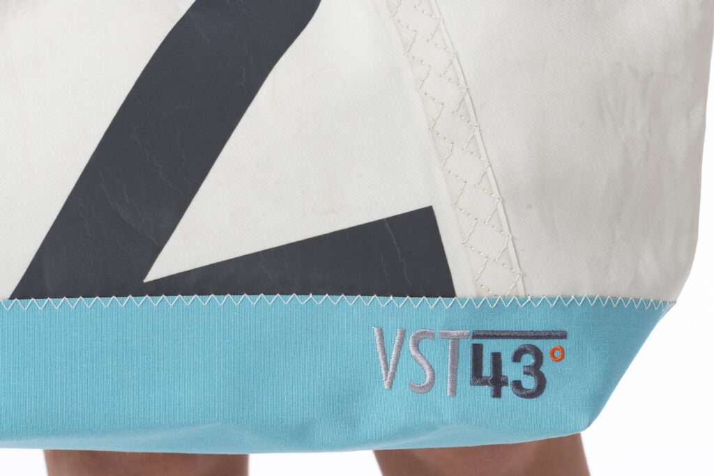 Cabas Moyen Modèle VST43, coloris Turquoise-Gris
