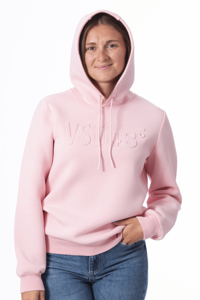 Sweat Capuche Eze, coloris Rose