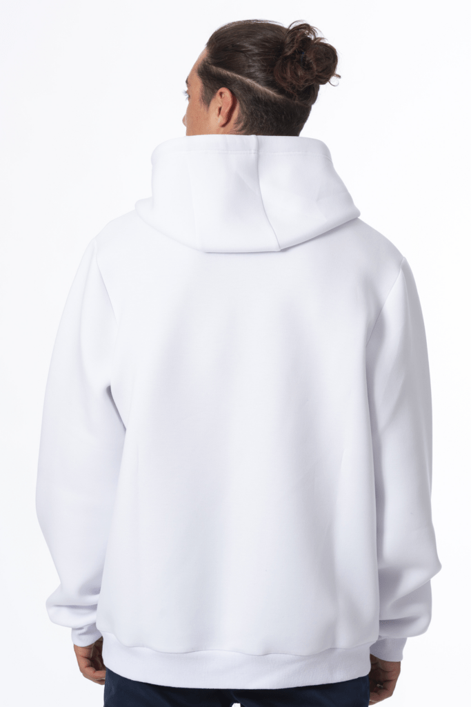Sweat Capuche Eze, coloris Blanc