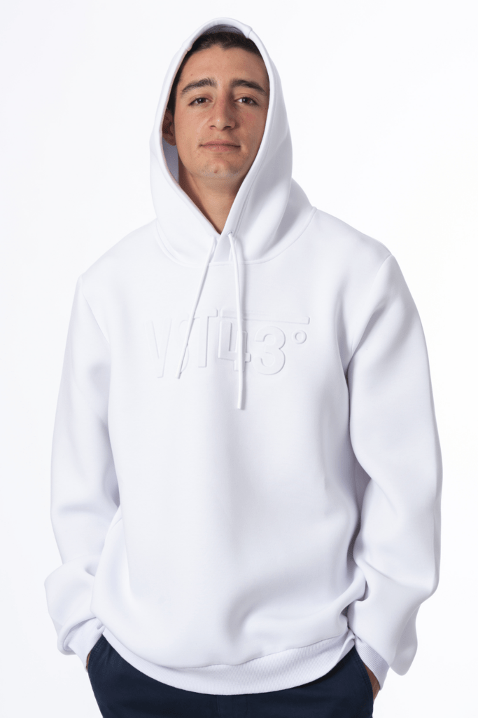 Sweat Capuche Eze, coloris Blanc