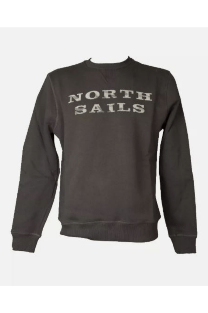 SWEATSHIRT COL ROND, coloris Asphalt