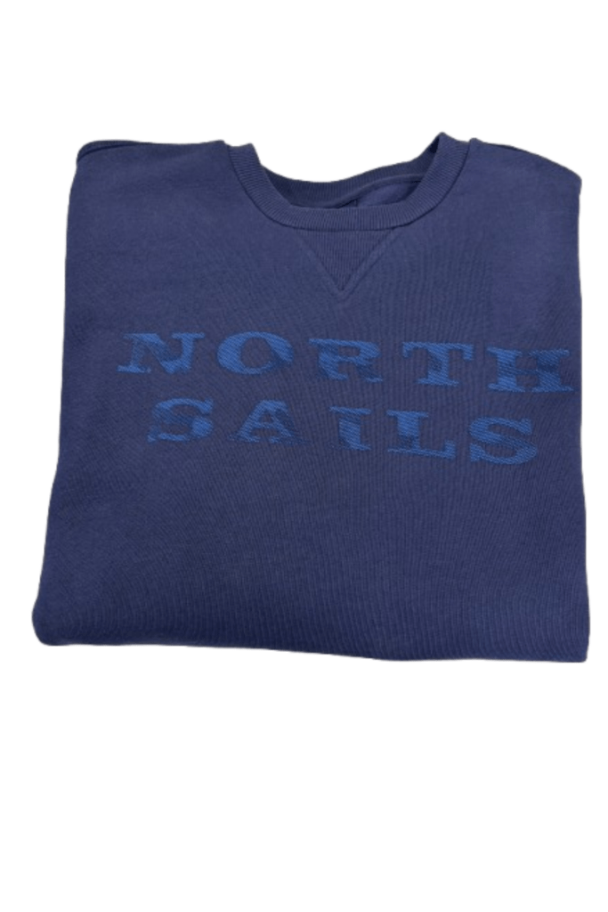 SWEATSHIRT COL ROND, coloris Navy Blue
