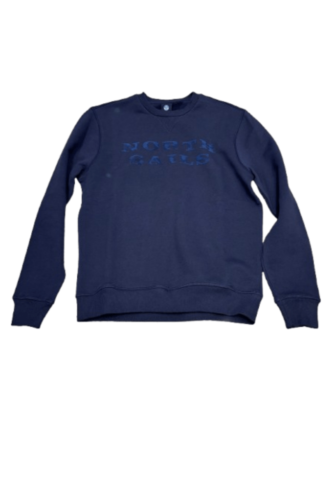 SWEATSHIRT COL ROND, coloris Navy Blue