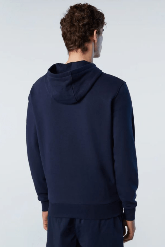 SWEATSHIRT CAPUCHE LOGO, coloris Navy Blue