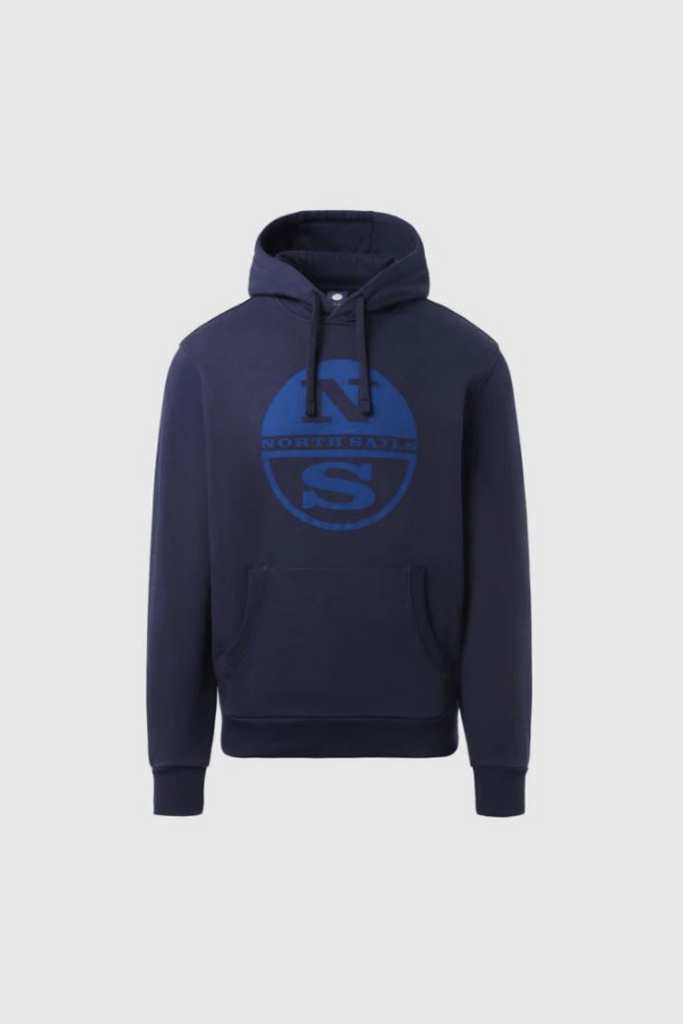 SWEATSHIRT CAPUCHE LOGO, coloris Navy Blue