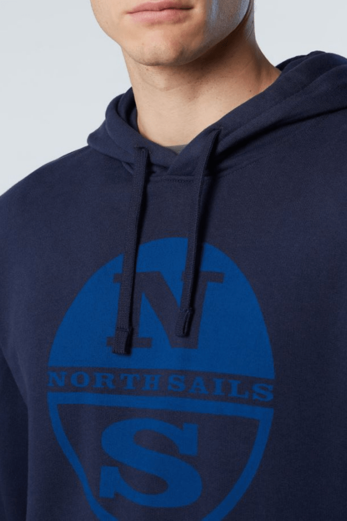 SWEATSHIRT CAPUCHE LOGO, coloris Navy Blue