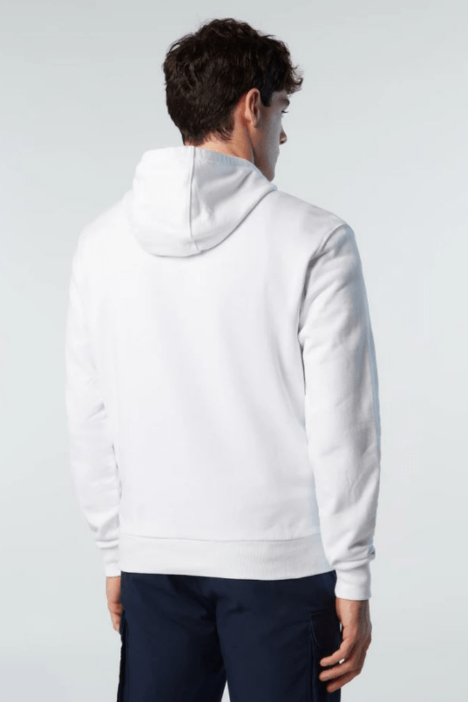 SWEATSHIRT CAPUCHE LOGO, coloris White