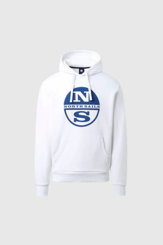SWEATSHIRT CAPUCHE LOGO, coloris White