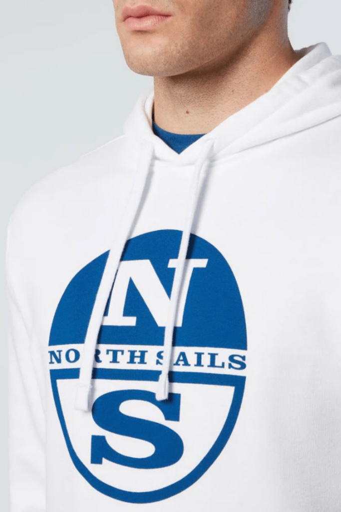 SWEATSHIRT CAPUCHE LOGO, coloris White