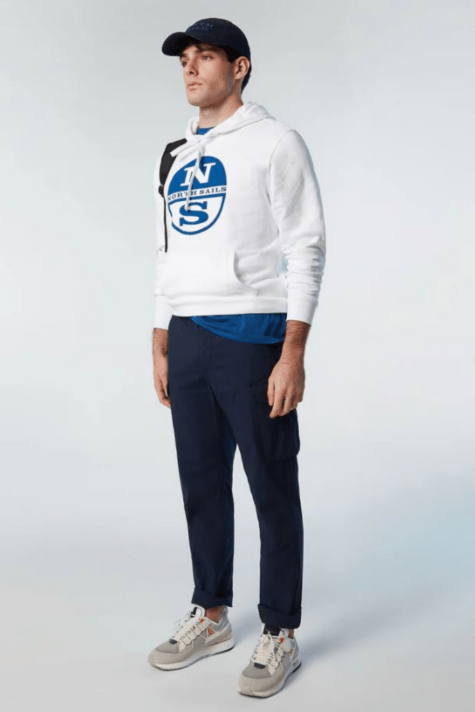 SWEATSHIRT CAPUCHE LOGO, coloris White