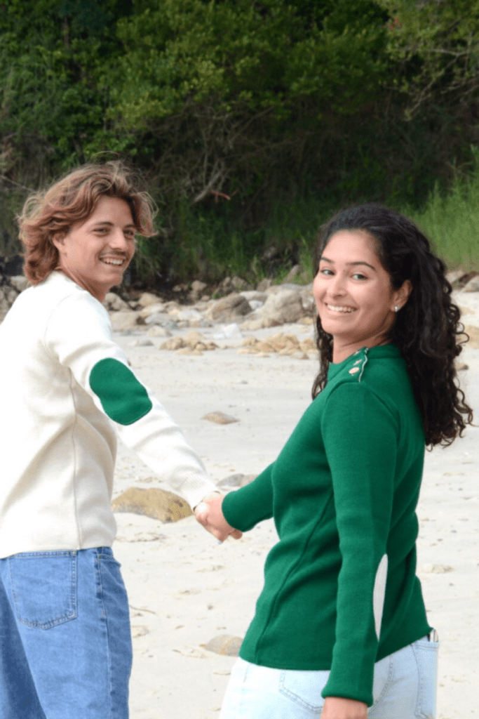 Pull Joseph Homme, coloris Beige/Vert