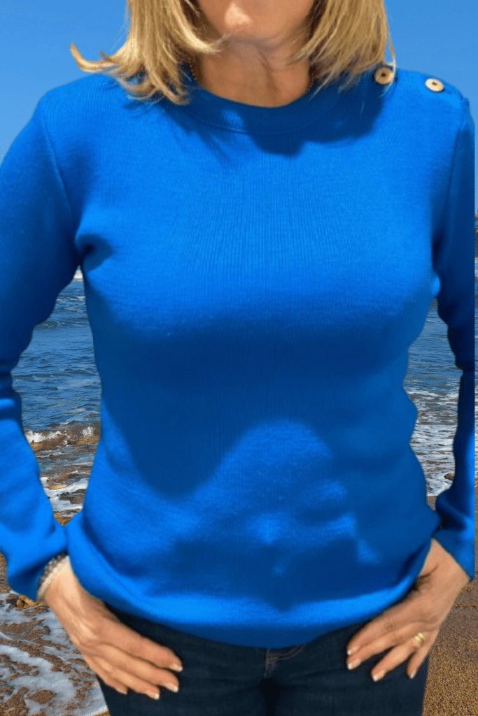 Pull Julia Femme, coloris Bleu/Bleu Fonce