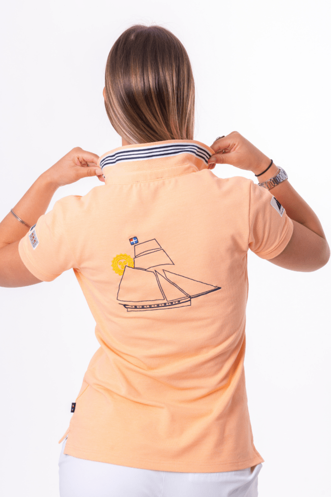 Solenn Polo Voiles Corsaire, coloris Peach