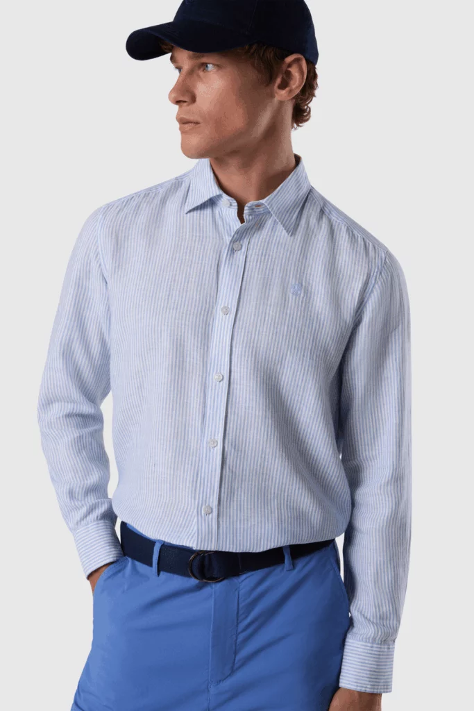 CHEMISE LIN RAYE, coloris Combo 1 C001