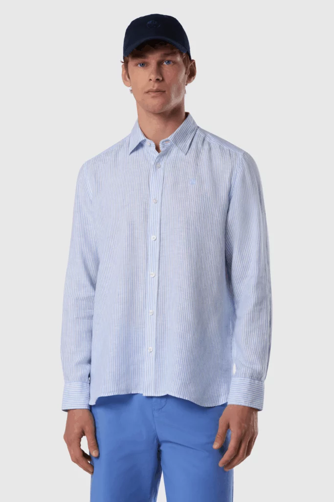 CHEMISE LIN RAYE, coloris Combo 1 C001