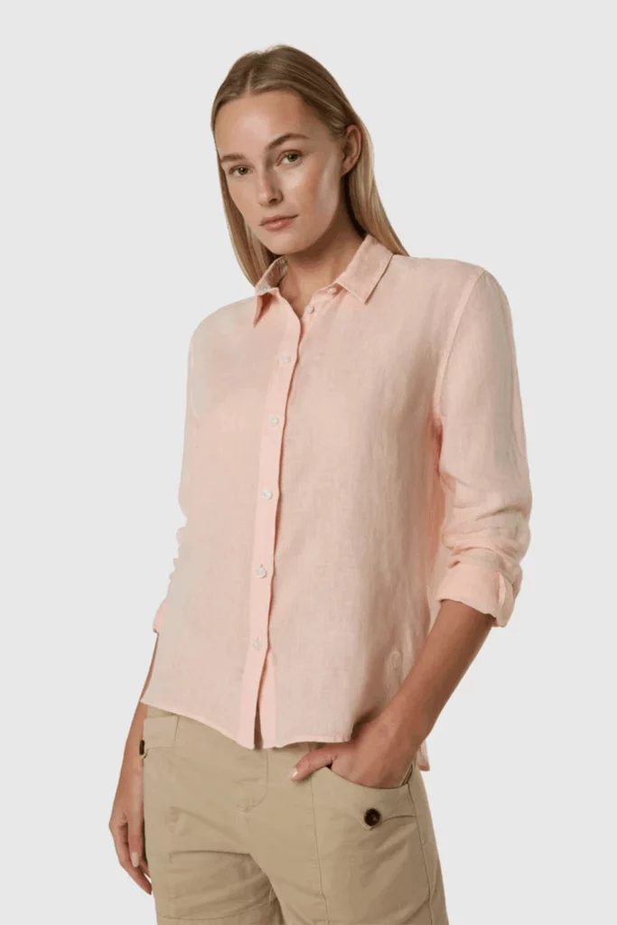 SHIRT LONG SLEEVE, coloris Coral Haze