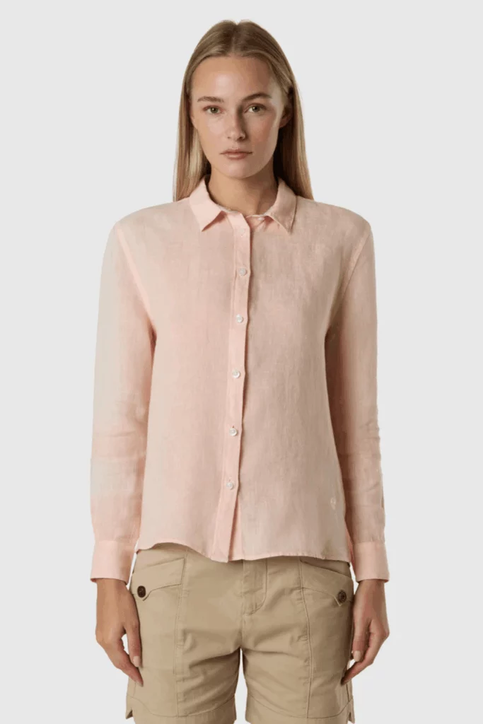 SHIRT LONG SLEEVE, coloris Coral Haze