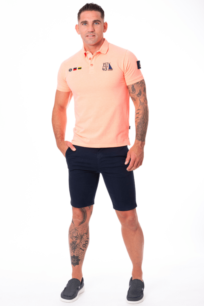 LEO polo Esprit Sud, coloris Fluo Orange