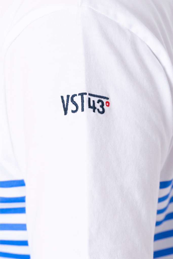 Charly Tee Shirt Mariniere, coloris Bleu Roi