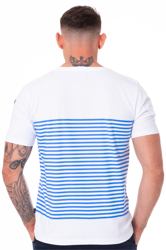 Charly Tee Shirt Mariniere, coloris Bleu Roi
