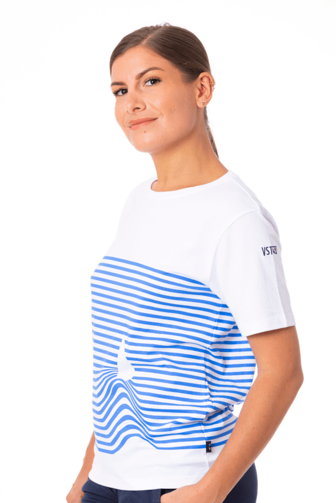 Charly Tee Shirt Mariniere, coloris Bleu Roi