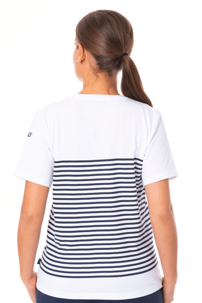 Charly Tee Shirt Mariniere, coloris Marine