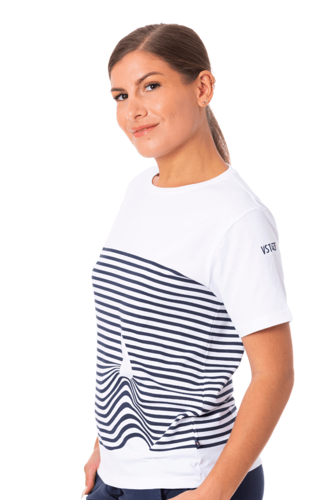 Charly Tee Shirt Mariniere, coloris Marine